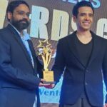 Global Iconic Award Presented to Prof. Dr. Simanchal Panda by Bollywood Actor Tushar Kapoor