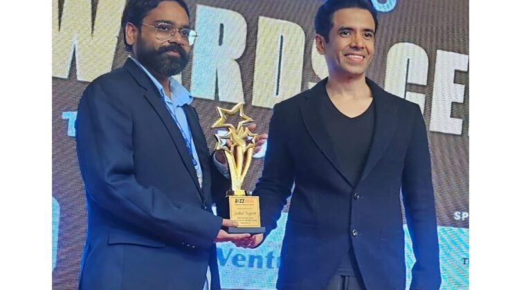 Global Iconic Award Presented to Prof. Dr. Simanchal Panda by Bollywood Actor Tushar Kapoor